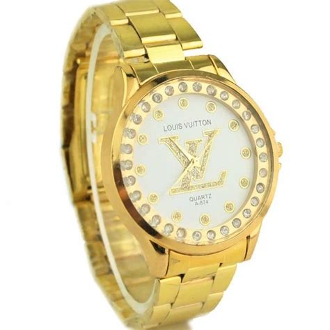 louis vuitton gold watch